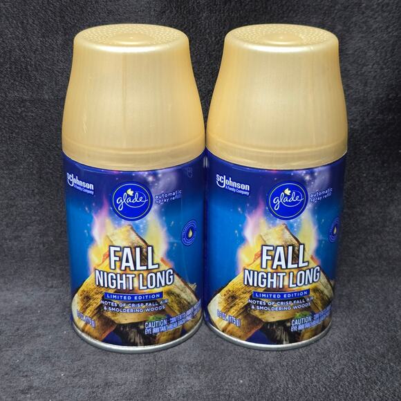 Glade Fall Night Long Limited Edition Crisp Woods Automatic Spray Refill 6.2 x2 - Picture 1 of 5